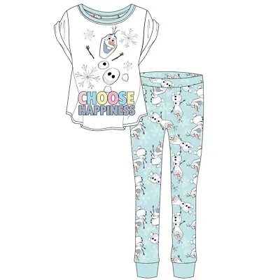 Buy Disney Frozen Olaf Ladies Character Pyjamas Set Womens Pjs Happiness Size 8-22 • 15.90£