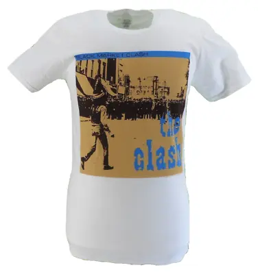 Buy Mens White Official The Clash Black Market Clash T Shirt • 17.99£