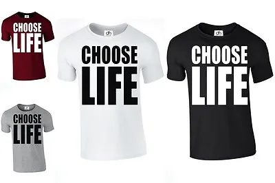 Buy Choose Life Wham Retro 80s T Shirt Fancy Dress INSPIRED (CHOOSE LIFE, T-SHIRT) • 3.99£