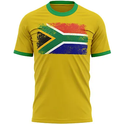 Buy Souht Africa Grunge Flag T Shirt Football Sports Event Supporters Gifts For H... • 13.95£