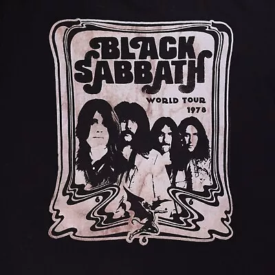 Buy Black Sabbath - World Tour 1978 - Large T Shirt Black - Rare Official Merch • 35.96£