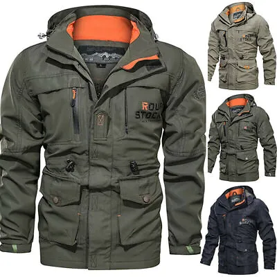 Buy Mens Military Winter Warm Waterproof Jacket Combat Outdoor Tactical Hooded Coat • 29.39£