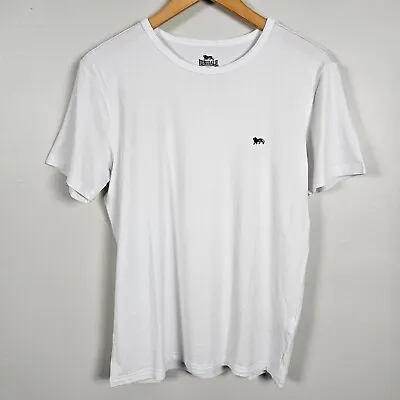 Buy LONSDALE T-Shirt Large L White Stretch Sports Top Boxing Martial Arts 1700 • 5.99£