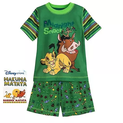 Buy Disney Store The Lion King Short Sleep Set Pajamas Simba 3 4 5 6 7 8 9 10 NEW • 21.30£