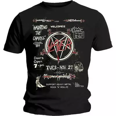 Buy Slayer Haunting The Chapel Tour 1984 Tom Araya Official Tee T-Shirt Mens Unisex • 15.99£