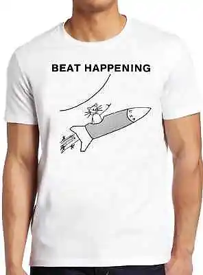 Buy Beat Happening Indie Rock Cat And Rocket Retro Vintage Gift Tee T Shirt 932 • 6.35£