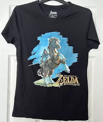 Buy Legend Of Zelda Breath Of The Wild T Shirt Link With Horse Bioworld Medium • 14.99£
