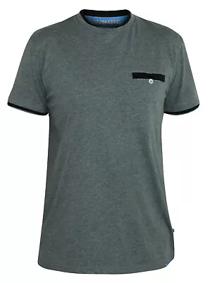 Buy D555 Duke Mens Khaki T-shirt With Double Layer Details S M L Xl Xxl (600138) • 13.99£
