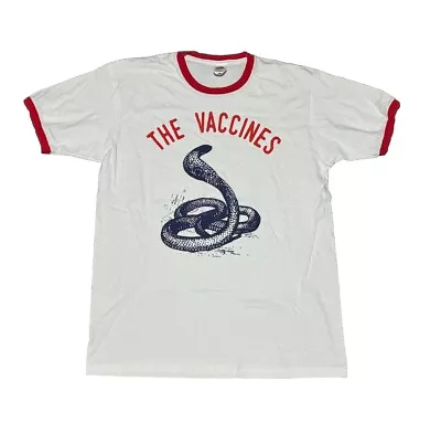 Buy The Vaccines Indie Rock Band Music T Shirt Snake Print  Women UK L Official • 11.99£
