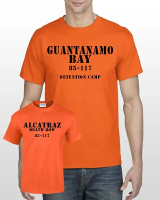 Buy Halloween Prison T-Shirt Alcatraz Guantanamo Inmate Jail Prisoner Mens Dress Top • 9.98£