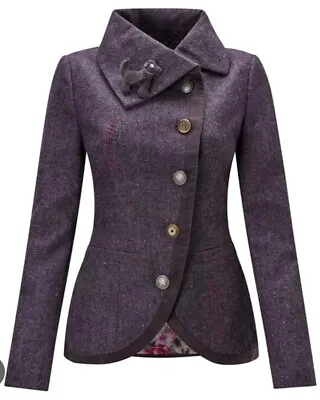 Buy Gorgeous Joe Browns “ Purple Distinguished  Tweed Style Jacket Coat Blazer 16 ❄️ • 26.99£