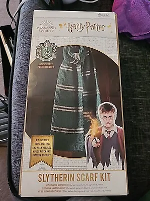 Buy Harry Potter Hogwarts Slytherin House Infinity Scarf Cowl Kit New In Box  • 4£