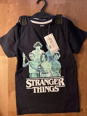 Buy M&S Stranger Things Short Pyjamas Age 7-8 Years Blue Multi BNWT • 8.99£