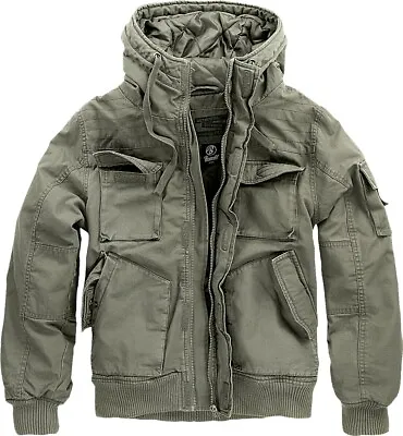 Buy Brandit Jacket Men's Jacket Military Vintage Winter Bronx Jacket Olive • 107.04£