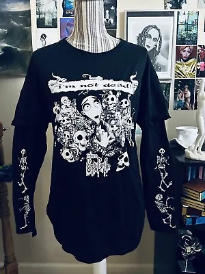 Buy 🟢 ROMWE | Corpse Bride Graphic Long Sleeve Tee | Large | New With Tags • 11.81£