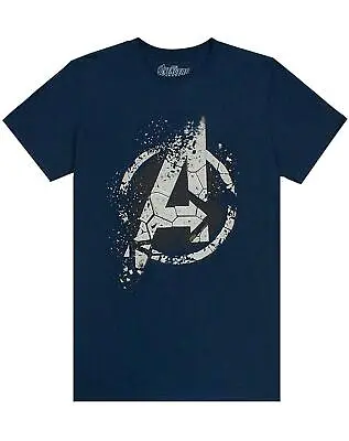 Buy Marvel Avengers  A  End Game Men's Official Eroded Emblem T-shirt • 14.99£