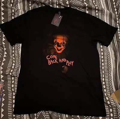 Buy Pennywise Come Back And Play It Chapter 2 Zbox Exclusive Black T-shirt - Size M • 8.99£
