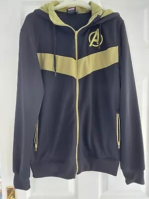 Buy Marvel Avengers Black And Gold Zip Up Hoodie. Size L. Worn Twice • 9.99£