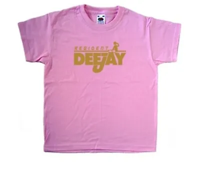 Buy Resident Deejay Music Pink Kids T-Shirt • 9.99£