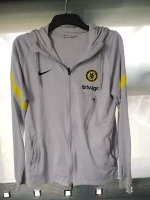 Buy Chelsea 2021/22 Player/Staff Issue Grey Training Hoodie Jacket SIZE Medium  • 20£