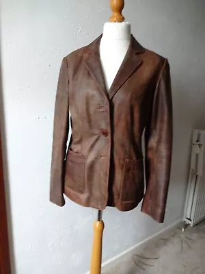 Buy Ladies Real Leather Jacket S14 (in Antique Leather Look) • 45£
