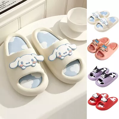 Buy Cute Cartoon Slides Girls Women Sandals Thick Sole Cushioned Soft Cloud Slides • 7.19£
