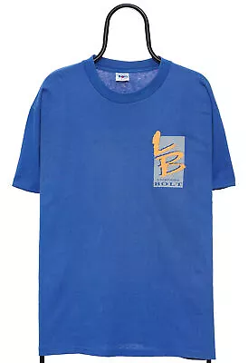 Buy Vintage 90s Lightning Bolt Surfing Blue TShirt - Large • 28£