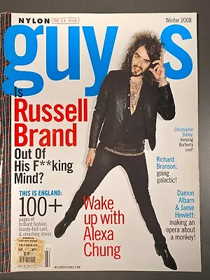 Buy NYLON GUYS Magazine RUSSELL BRAND The U.K. Issue - AFTER Gorillaz - SPRING 2008 • 13.58£