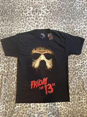 Buy Friday The 13th Black Tshirt M BNWT New Horror Halloween Merch Jason 80s Movie  • 5.99£