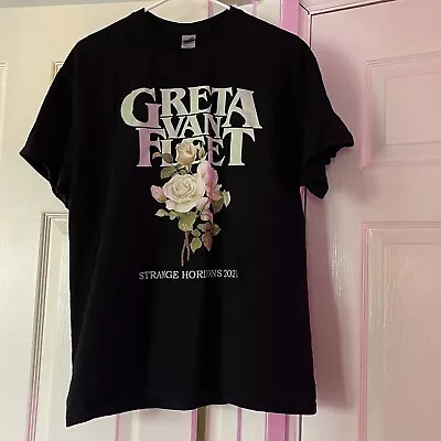 Buy Greta Van Fleet Strange Horizons 2021 Large Black TShirt • 21.21£