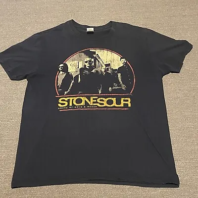 Buy Stone Sour Shirt Large House Of Gold & Bones Tour 2013 Rock Metal Band Concert • 14.55£