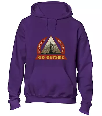 Buy Go Outside Star Hotel Hoody Hoodie Cool Outdoors Clothing Top Camper Van New • 16.99£