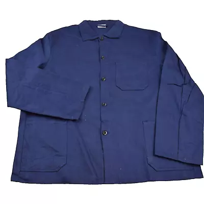 Buy Vtg French EU Worker CHORE Work Shirt Jacket - Sz Large #61 • 23.99£