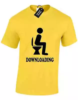 Buy Downloading Toilet Mens T Shirt Parody Sarcasm Funny Poo Stag S-xxxl • 7.99£