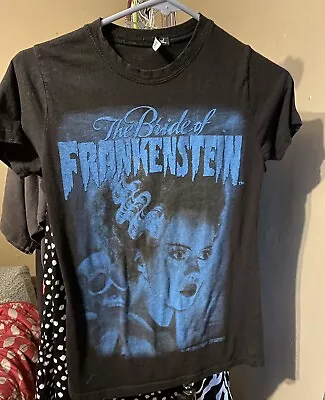 Buy Rock Rebel Bride Of Frankenstein 2000s Slim Fit T-shirt - Sz M • 47.25£