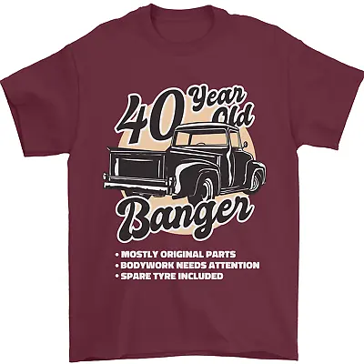 Buy 40 Year Old Banger Birthday 40th Year Old Mens T-Shirt 100% Cotton • 8.49£