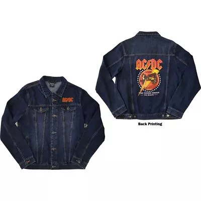 Buy AC/DC 'For Those About To Rock' Denim Jacket - NEW OFFICIAL • 42.99£