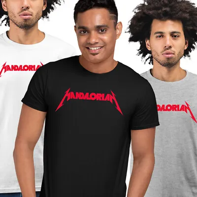 Buy Mandalorian Metallica T-shirt Star Wars Funny Helmet Birthday Boba Fett Tee Gift • 13.99£