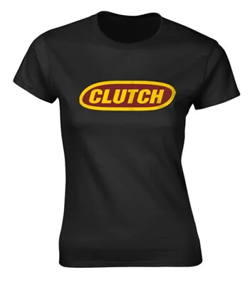 Buy Clutch Classic Logo Black Womens Fitted T-Shirt OFFICIAL • 15.19£
