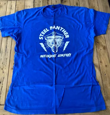 Buy STEEL PANTHER MOTORBOAT COMPANY Rare Original Authentic Vtg Concert Tour Shirt L • 77.11£
