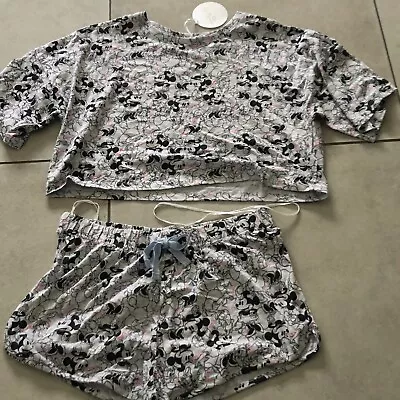 Buy 💙 Bnwt Ladies Disney Stitch Blue Pyjamas Size 12-14 T Shirt & Shorts  Set Pj • 16.90£
