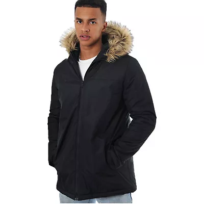 Buy Mens Quilted Hooded Padded Parka Jacket Warm Bubble Puffer Puffa Winter Coat • 22.99£