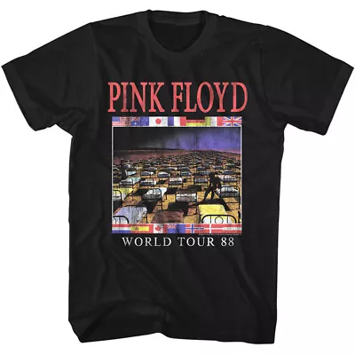 Buy Pink Floyd World Tour 1988 Program Flyer Men's T Shirt Psychedelic Music Merch • 39.92£