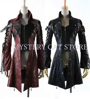 Buy New PUNK RAVE Gothic Vampire Heavy Metal RED Black Jacket Coat Y349 FAST POSTAGE • 118.76£
