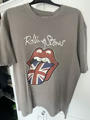Buy The Rolling Stones  T-shirt - New - Size  Xxl - Grey - Classic Lips Logo Retro • 10£