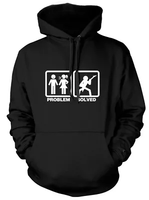 Buy Problem Solved Electric Guitar Mens Funny Unisex Womens Hoodie • 21.99£