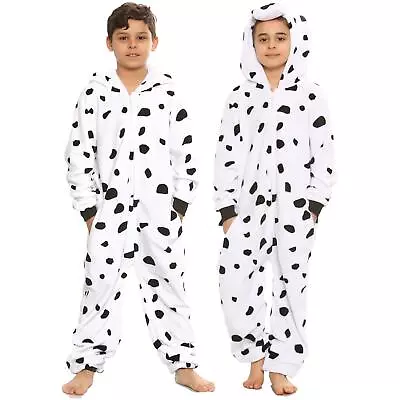 Buy A2Z Onesie One Piece Kids Unisex Animal Pyjamas Dalmatian World Book Day Costume • 16.99£