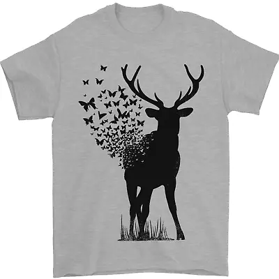 Buy Abstract Butterfly Deer Ecology Environment Mens T-Shirt 100% Cotton • 10.48£