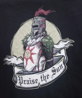 Buy Praise The Sun / Dark Souls Knight - T-shirt - Size Large (L) • 16.45£