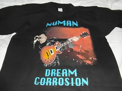 Buy Numan - Gary Numan 'Dream Corrosion Tour' T-shirt. Black.Large Size.100% Cotton. • 9.95£